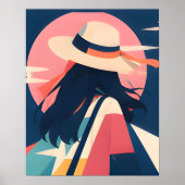 Anime inspo print No 2 Sunlit Wanderer ポスター (正面)