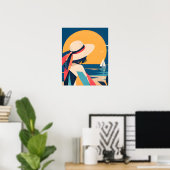 Anime inspo print No 9 Beyond the Blue ポスター (ホームオフィス)