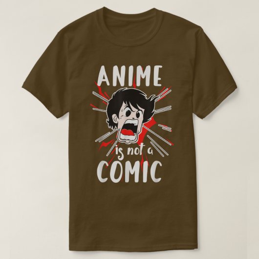 Anime Is Not A Comic  Japan Otaku Anime Slogan  Tシャツ (デザイン正面)