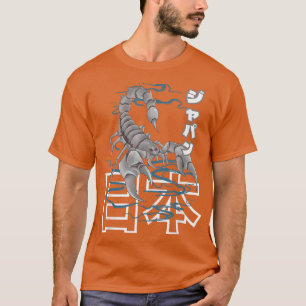 Anime Japan Retro Grunge Otaku Kanji Scorpion  Tシャツ