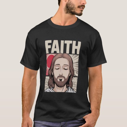 Anime Jesus Gift Funny Japanese Christ God Christi Tシャツ (正面)