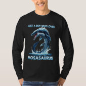Anime Just A Boy Who Loves Mosasaurus Tシャツ (正面)