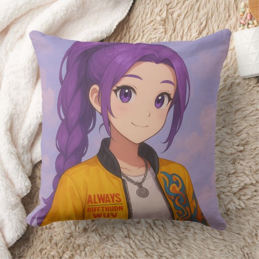 Anime K-Pop Idol Group | Original Manga-Style Pop  クッション (ブランケット)