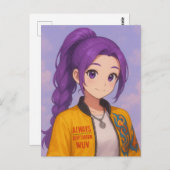 Anime K-Pop Idol Group | Original Manga-Style Pop  ポストカード (正面/裏面)