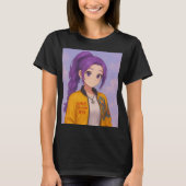 Anime K-Pop Idol Group | Original Manga-Style Pop  Tシャツ (正面)
