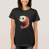 Anime Kawaii Shrimp Chibi, Cute Grumpy Shrimp Mang Tシャツ (正面)