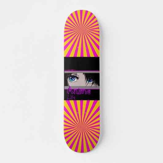 Anime Life Sunburst 7 3/4" Skateboard Deck スケートボード (正面)