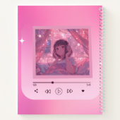 Anime Lo-fi Girl Music Player Notebook ノートブック (裏面)