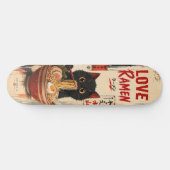 Anime Love Ramen Cat Skateboard Deck スケートボード (横)