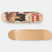 Anime Love Ramen Cat Skateboard Deck スケートボード (横)