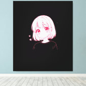"Anime Love Vibes" キャンバスプリント (インサイチュ (ウッドフロア))