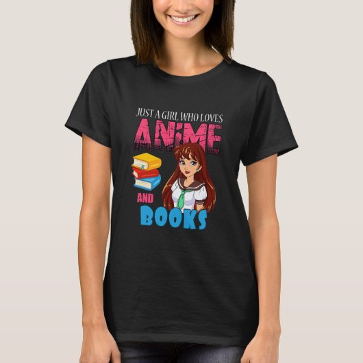 Anime Lover Librarian Just a Girl Who Loves Anime Tシャツ (正面)