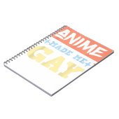 Anime Made MeゲイおもしろいミームLBGTQゲイプライド ノートブック (左側)