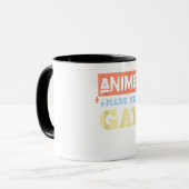 Anime Made MeゲイおもしろいミームLBGTQゲイプライド マグカップ (正面左)