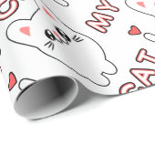 Anime Manga Chibi Japan Stil Katze Babykatze ラッピングペーパー (ロールコーナー)