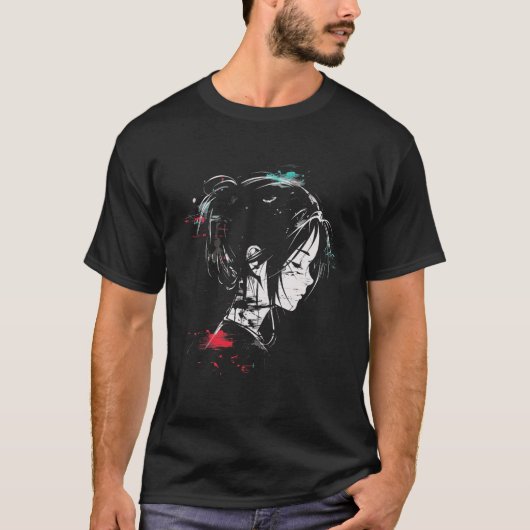 Anime Manga Graphic Art Anime Tシャツ (正面)