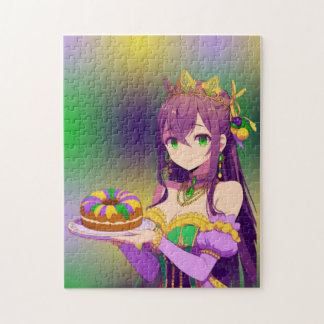Anime Mardi Gras King cake ジグソーパズル