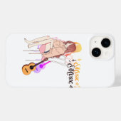Anime Music Lover Case - Girl Playing Guitar with  Case-Mate iPhoneケース (裏面 (横))