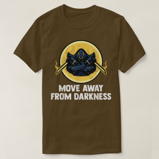 Anime Ninjas - Move Away From Darkness - Samurais Tシャツ (デザイン正面)