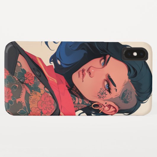 Anime Phone Case – 女クールの子 Case-Mate iPhoneケース (裏面(横))