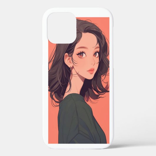 Anime Phone Case – 美しいアニメガール Case-Mate iPhoneケース (裏面)