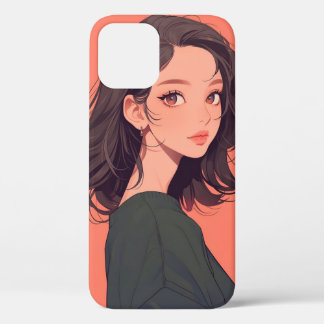 Anime Phone Case – 美しいアニメガール iPhone 12ケース