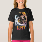 Anime Pirate Warrior Sticker – Straw Hat Hero Powe Tシャツ (正面)