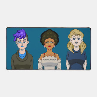 Anime Portrait Women Beauty Pretty Cute Adorable デスクマット