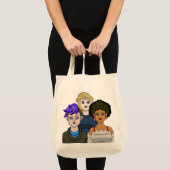 Anime Portrait Women Beauty Pretty Cute Adorable トートバッグ (正面(商品))