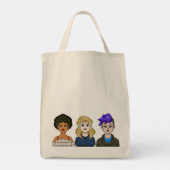 Anime Portrait Women Beauty Pretty Cute Adorable トートバッグ (裏面)