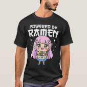 ANIME - POWERED BY RAMEN Tシャツ (正面)