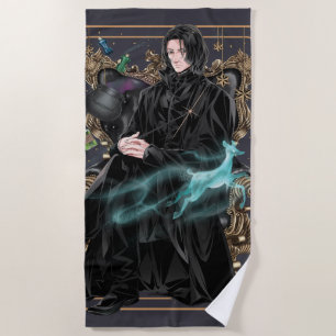 Anime Professor Severus Snape着席 ビーチタオル