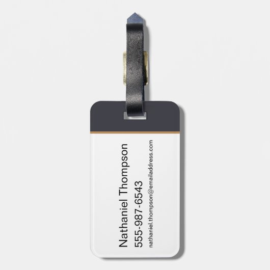 Anime Professor Severus Snape着席 ラゲッジタグ (裏面縦)