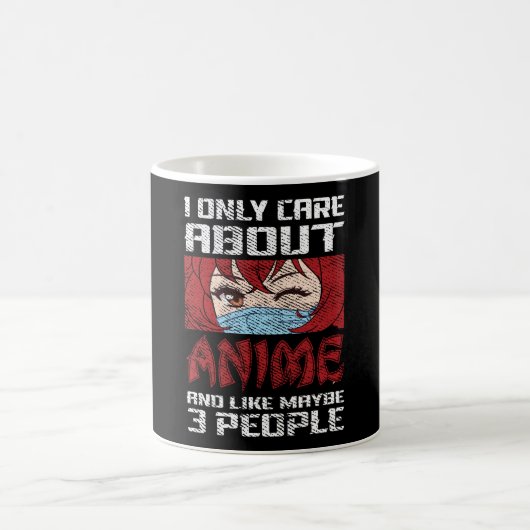 Anime Quote Design | I Only Care about Anime コーヒーマグカップ (中央)