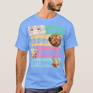 Anime Ramen Boba Sketching Kawaii Anime Japanese G Tシャツ