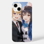 Anime Romantic Coule – 学生向けSelfie Personaliz Case-Mate iPhoneケース (裏面)