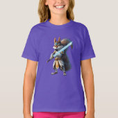 Anime Samurai Squirrel Warrior Tシャツ (正面)