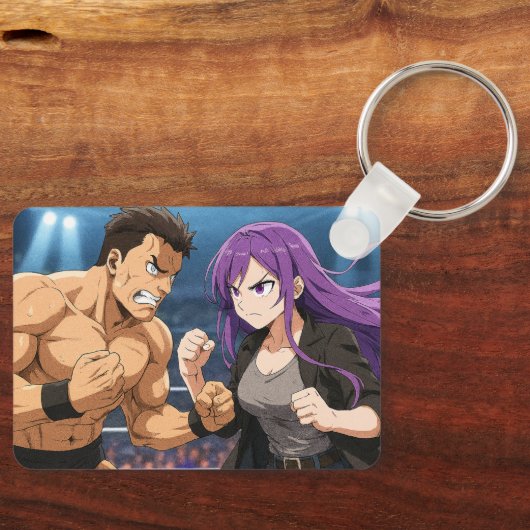 Anime Showdown: Fighter vs Heroine キーホルダー (正面)