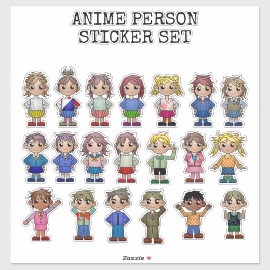 ANIME, STICKER SET シール (シート)
