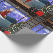 Anime Style Girl Christmas Wrapping Paper ラッピングペーパー (角)