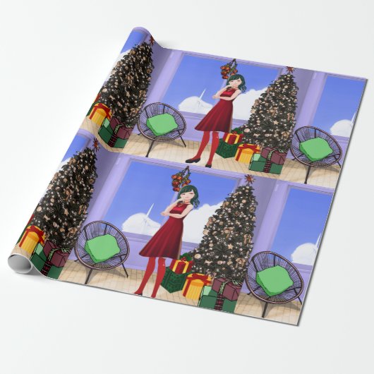 Anime Style Wrapping Paper ラッピングペーパー (アンロールド)
