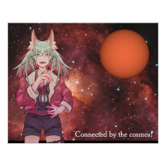 Anime, Sun, Space, Hartnevel ポスター