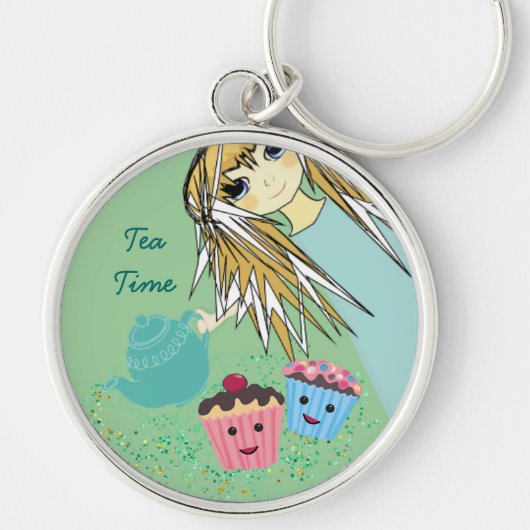 Anime Teaパーティー- キーホルダー (正面)