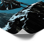 Anime Thunderstorm Cliff Warrior Wall Art ポスター (角)