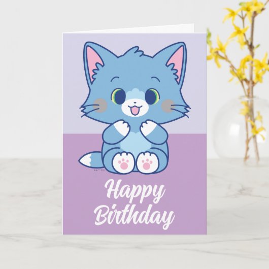 Anime TomとJerry - Tom カード (黄色い花)