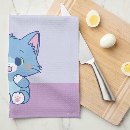 Anime TomとJerry - Tom キッチンタオル (四つ折り)