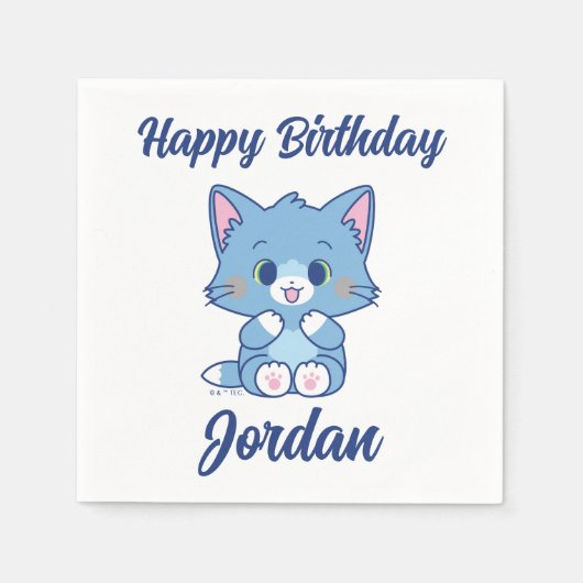 Anime TomとJerry - Tom スタンダードカクテルナプキン (正面)