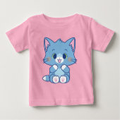 Anime TomとJerry - Tom ベビーTシャツ (正面)