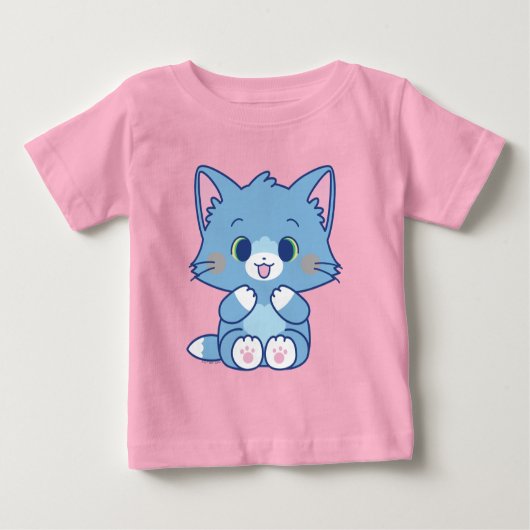 Anime TomとJerry - Tom ベビーTシャツ (正面)