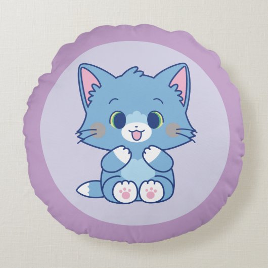 Anime TomとJerry - Tom ラウンドクッション (正面)